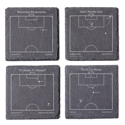 Football's Greatest Goals: Slate Coasters