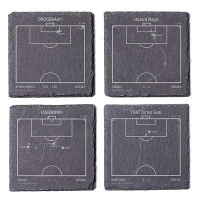 Football's Greatest Goals: Slate Coasters