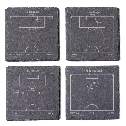 Football's Greatest Goals: Slate Coasters