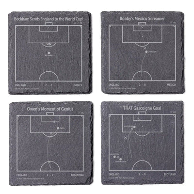 Football's Greatest Goals: Slate Coasters
