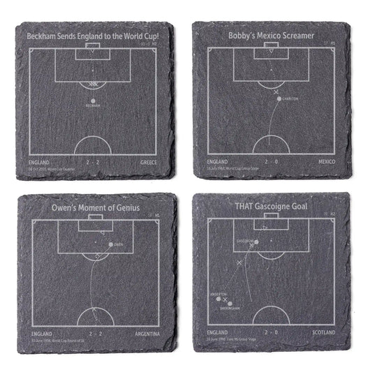 Football's Greatest Goals: Slate Coasters